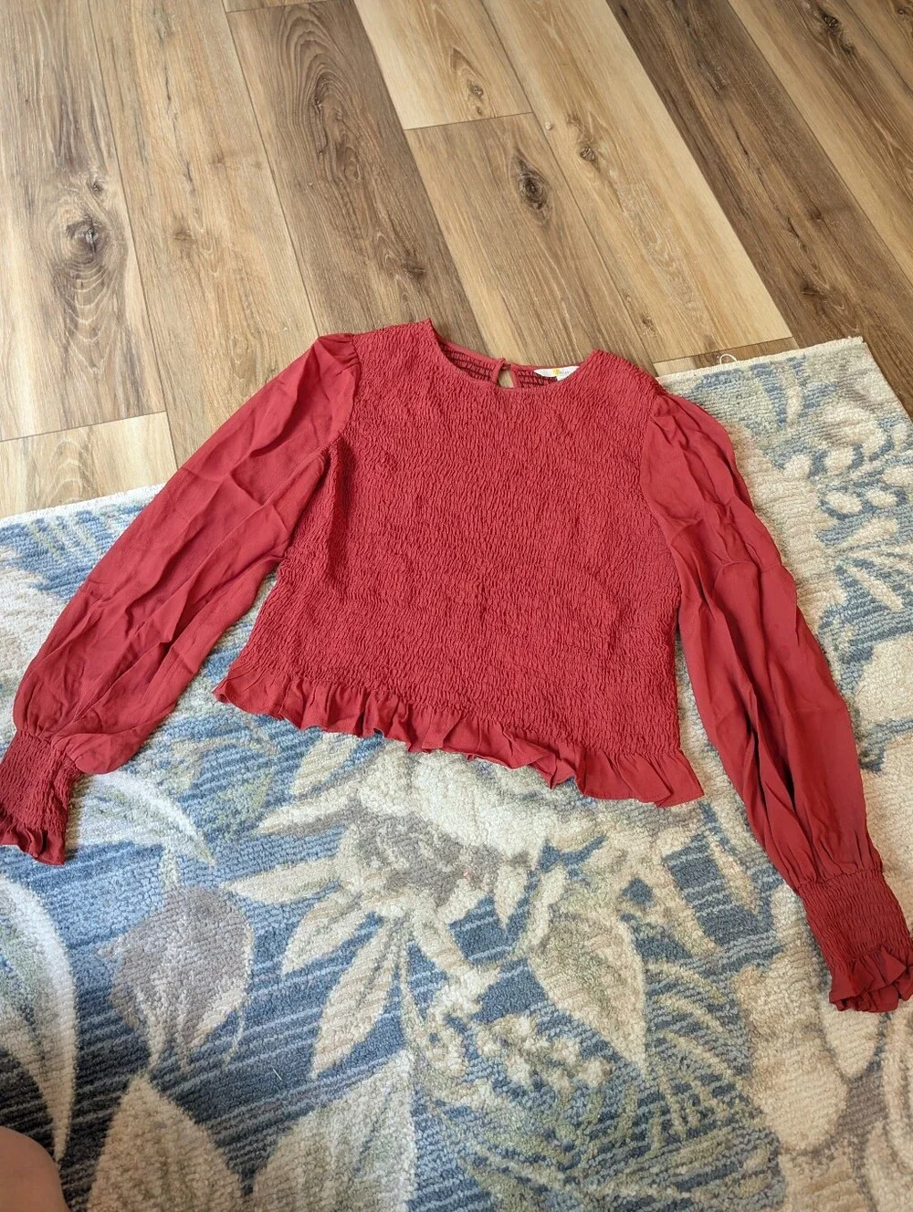 Boden Puff Long Sleeve Business Casual Top.